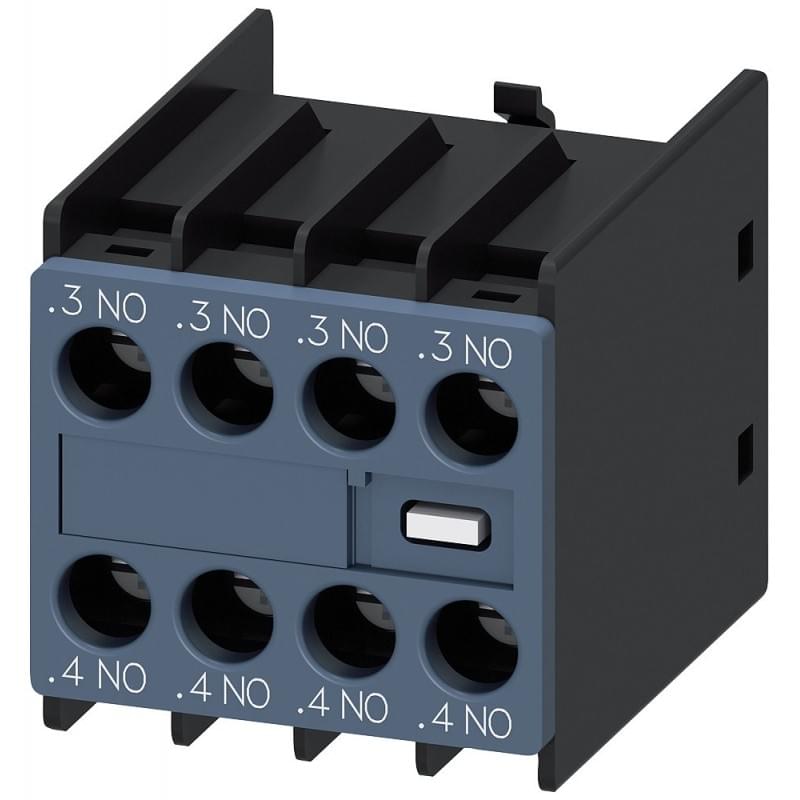 3rh2911-1fa40, auxiliary switch on the front, 4 no current path 1 no, 1 no, 1 no, 1 no for 3rh and 3rt screw terminal .3/.4, .3/.4, .3/.4, .3/.4