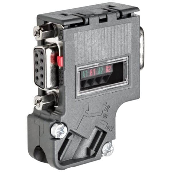 6ES7 972-0BB42-0XA0, Siemens DP, BUS CONNECTOR FOR PROFIBUS UP TO 12 MBIT/S WITH TILTED CABLE OUTLET