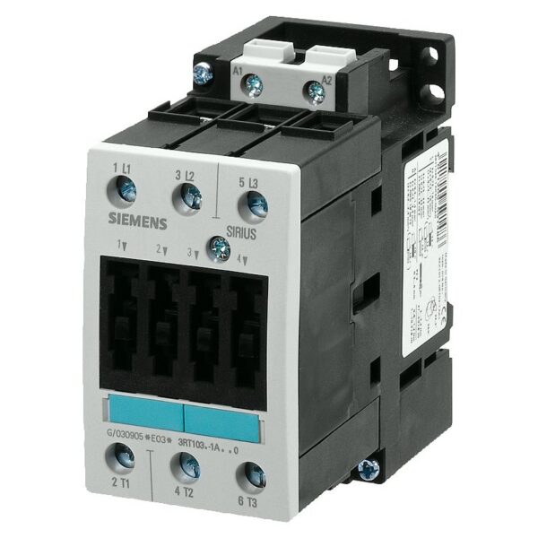 3RT1034-1AK60, power contactor, ac-3 32 a, 15 kw / 400 v 110 v ac, 50 hz / 120 v, 60 hz, 3-pole, size s2, screw terminal