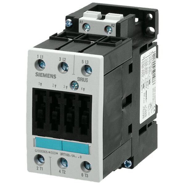 3RT1036-1AL20, power contactor, ac-3 50 a, 22 kw / 400 v 230 v ac, 50 / 60 hz, 3-pole, size s2, screw terminal