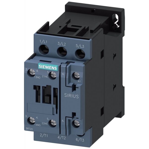 3RT2026-1AF00,power contactor, ac-3 25 a, 11 kw / 400 v 1 no + 1 nc, 110 v ac, 50 hz, 3-pole, size s0 screw terminal